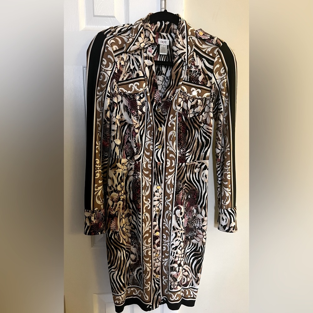 Cache Multi Color Print Dress Size 0. Worn Once - image 1